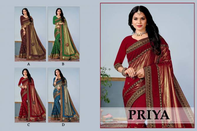 Priya By Ronisha Color Set Designer Sarees Catalog